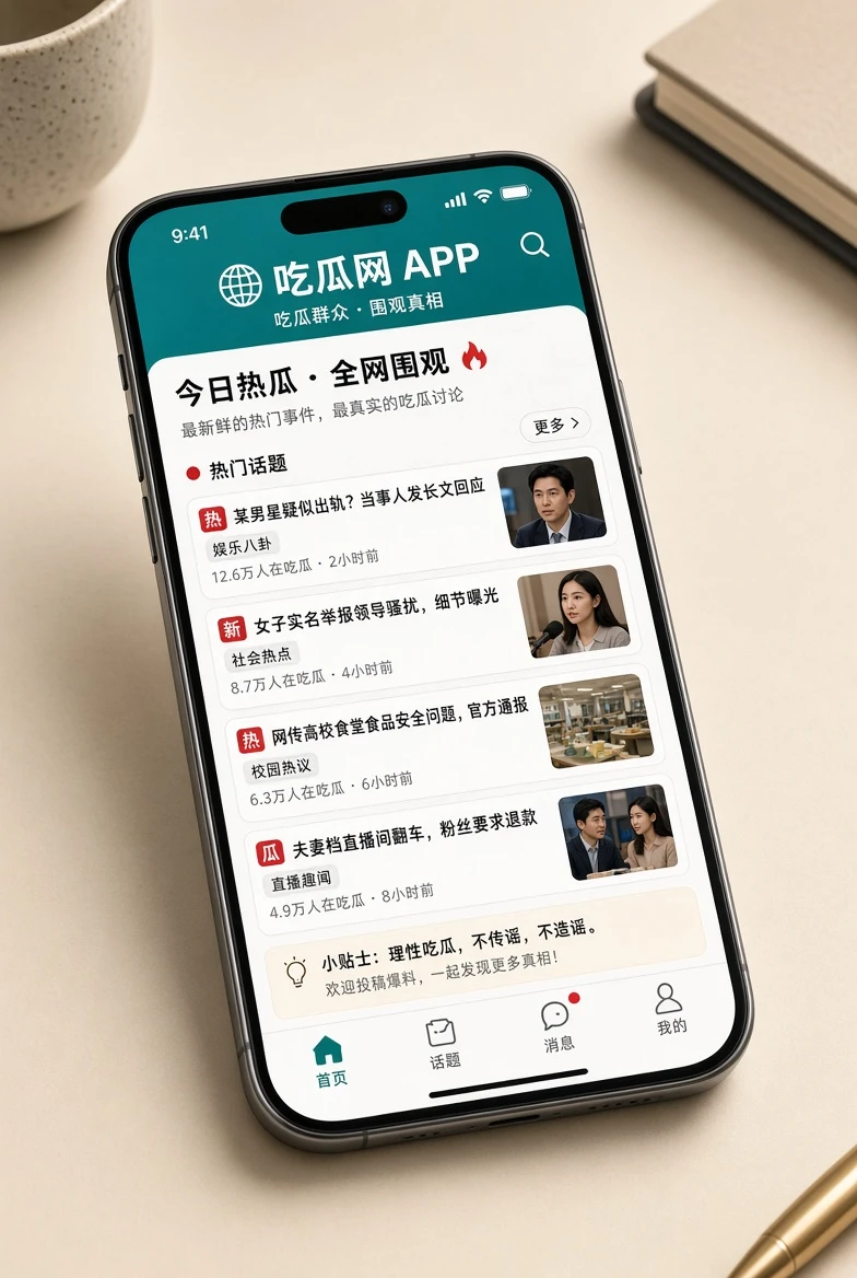 吃瓜网移动端阅读与应用服务